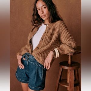 Sézane Rome Shorts Denim Size 4 (FR 36)